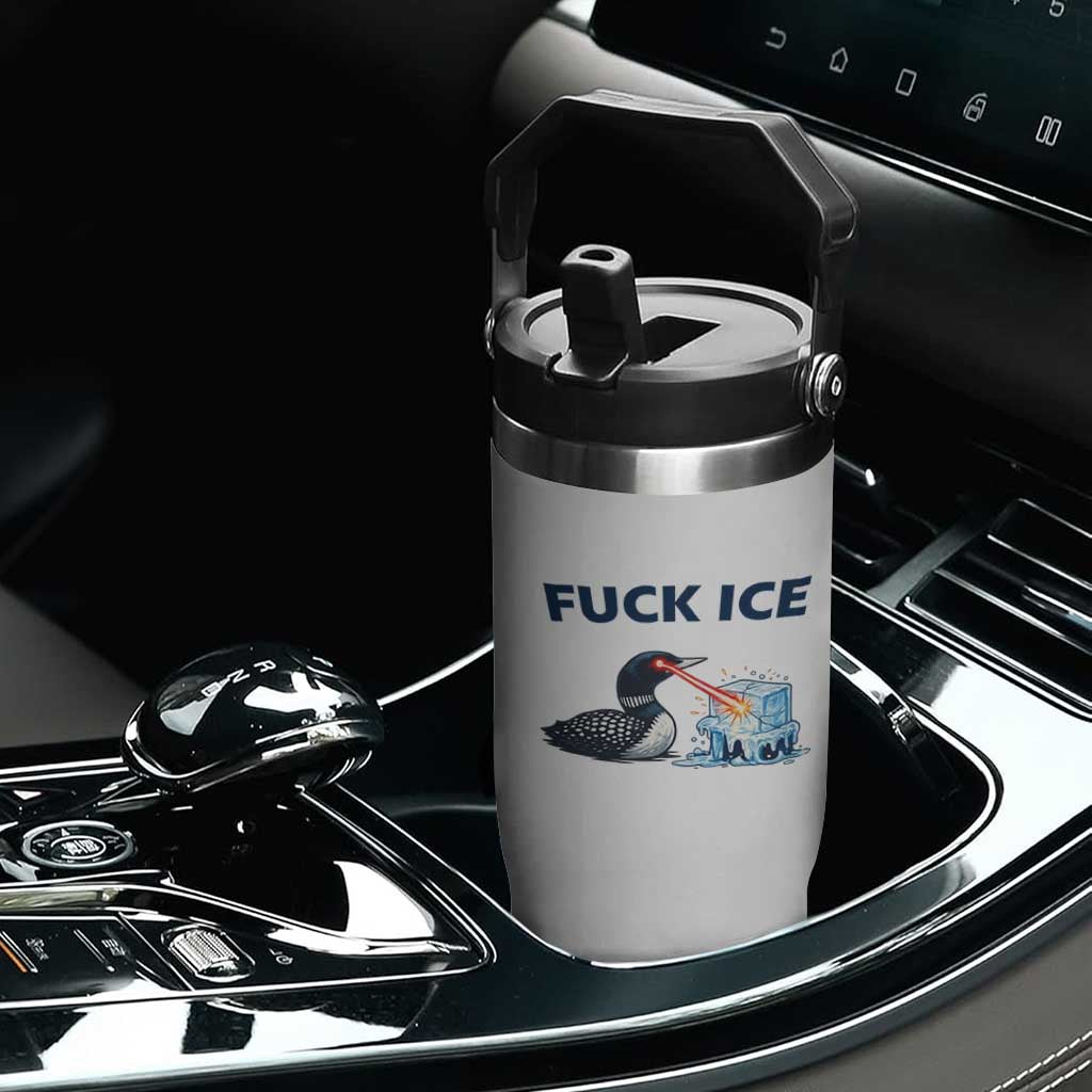 Minnesota Anti ICE Immigration Protest Ladies Flip Straw Tumbler Fuck Ice TS14 Print Your Wear