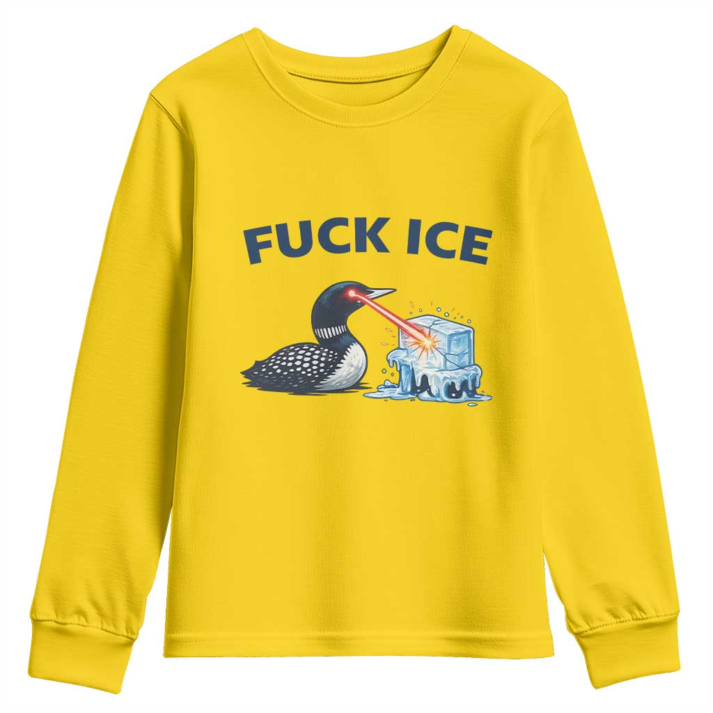 Minnesota Anti ICE Immigration Protest Ladies Youth Sweatshirt Fuck Ice TS14 Daisy Print Your Wear