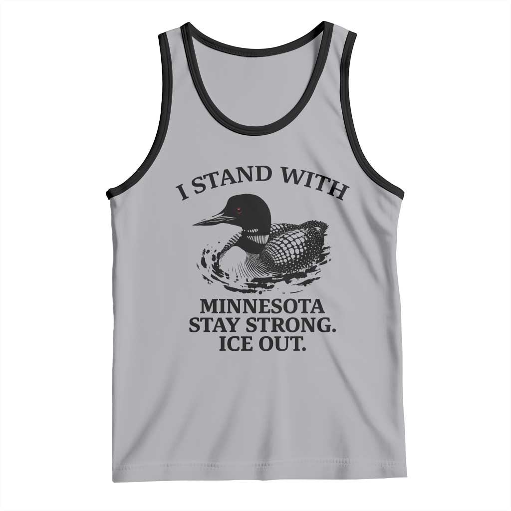 I Stand With Minnesota Tank Top Minnesota Anti ICE Immigration Protest TS14 Athletic Heather Black Print Your Wear