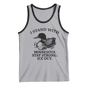 I Stand With Minnesota Tank Top Minnesota Anti ICE Immigration Protest TS14 Athletic Heather Black Print Your Wear