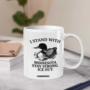 I Stand With Minnesota Coffee Mug Minnesota Anti ICE Immigration Protest TS14 Print Your Wear