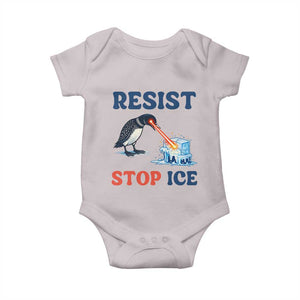 Stop ICE Baby Onesie Minnesota Resist Anti ICE Immigration Protest TS14 Ice Gray Print Your Wear
