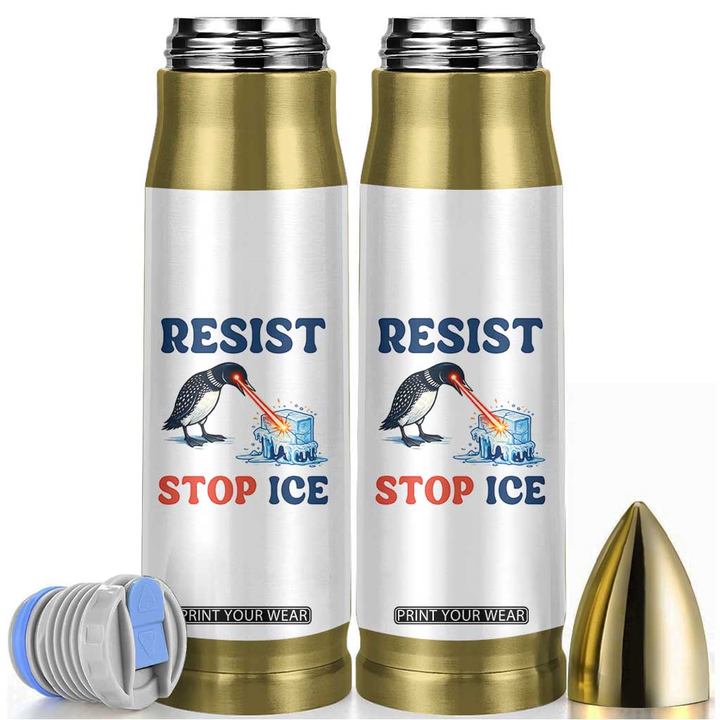 Stop ICE Bullet Tumbler Minnesota Resist Anti ICE Immigration Protest TS14 White Print Your Wear