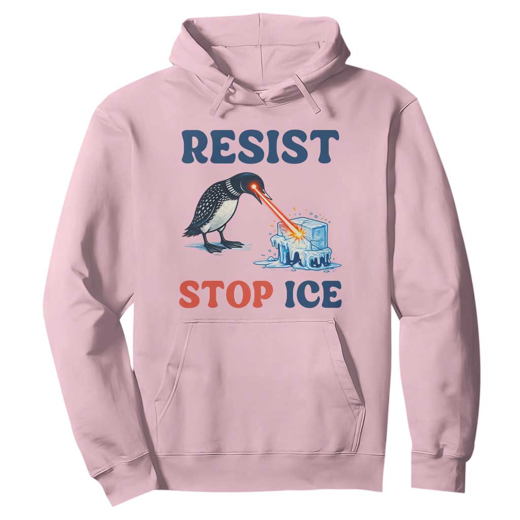 Stop ICE Hoodie Minnesota Resist Anti ICE Immigration Protest TS14 Light Pink Print Your Wear