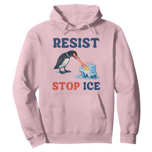 Stop ICE Hoodie Minnesota Resist Anti ICE Immigration Protest TS14 Light Pink Print Your Wear