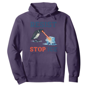 Stop ICE Hoodie Minnesota Resist Anti ICE Immigration Protest TS14 Purple Print Your Wear