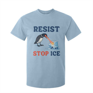 Stop ICE T Shirt For Kid Minnesota Resist Anti ICE Immigration Protest TS14 Light Blue Print Your Wear