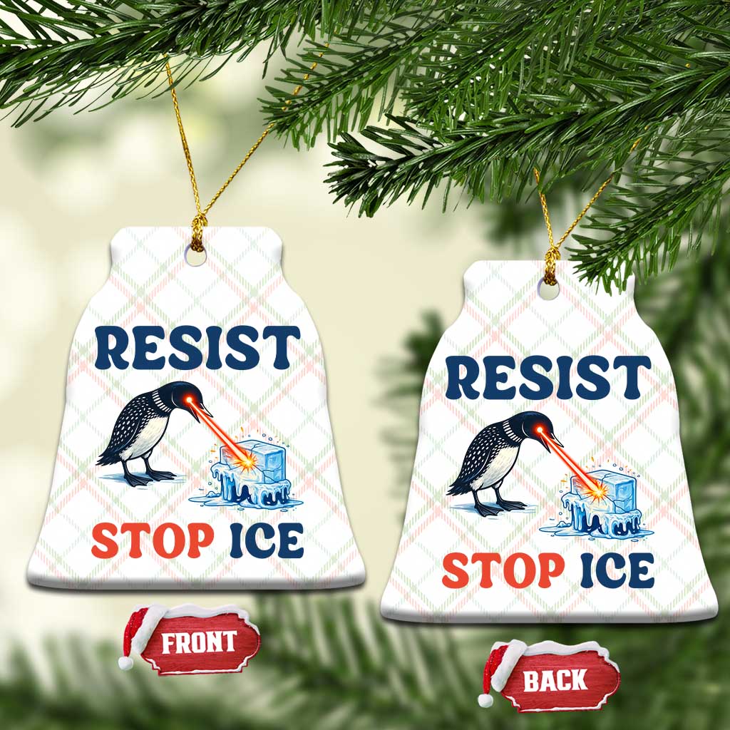 Stop ICE Ceramic Ornament Minnesota Resist Anti ICE Immigration Protest TS14 Print Your Wear