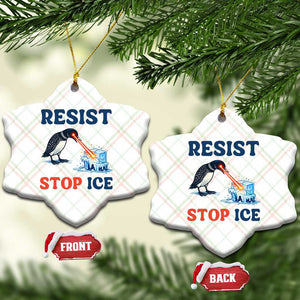 Stop ICE Ceramic Ornament Minnesota Resist Anti ICE Immigration Protest TS14 Print Your Wear