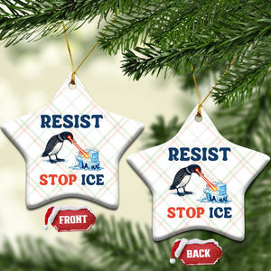 Stop ICE Ceramic Ornament Minnesota Resist Anti ICE Immigration Protest TS14 Print Your Wear