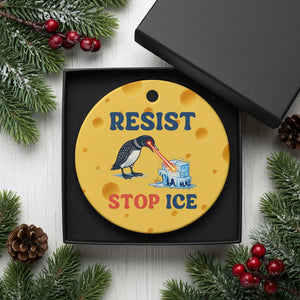 Stop ICE Ceramic Ornament Minnesota Resist Anti ICE Immigration Protest TS14 1pc Yellow Cheese Print Your Wear