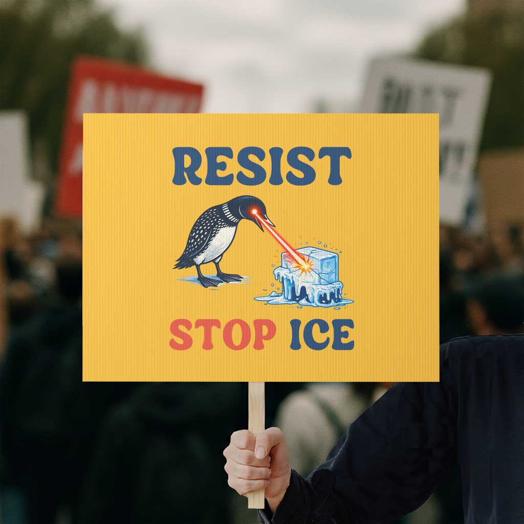 Stop ICE Protest Sign Minnesota Resist Anti ICE Immigration Protest TS14 Horizontal 18