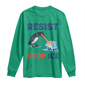 Stop ICE Long Sleeve Shirt Minnesota Resist Anti ICE Immigration Protest TS14 Irish Green Print Your Wear