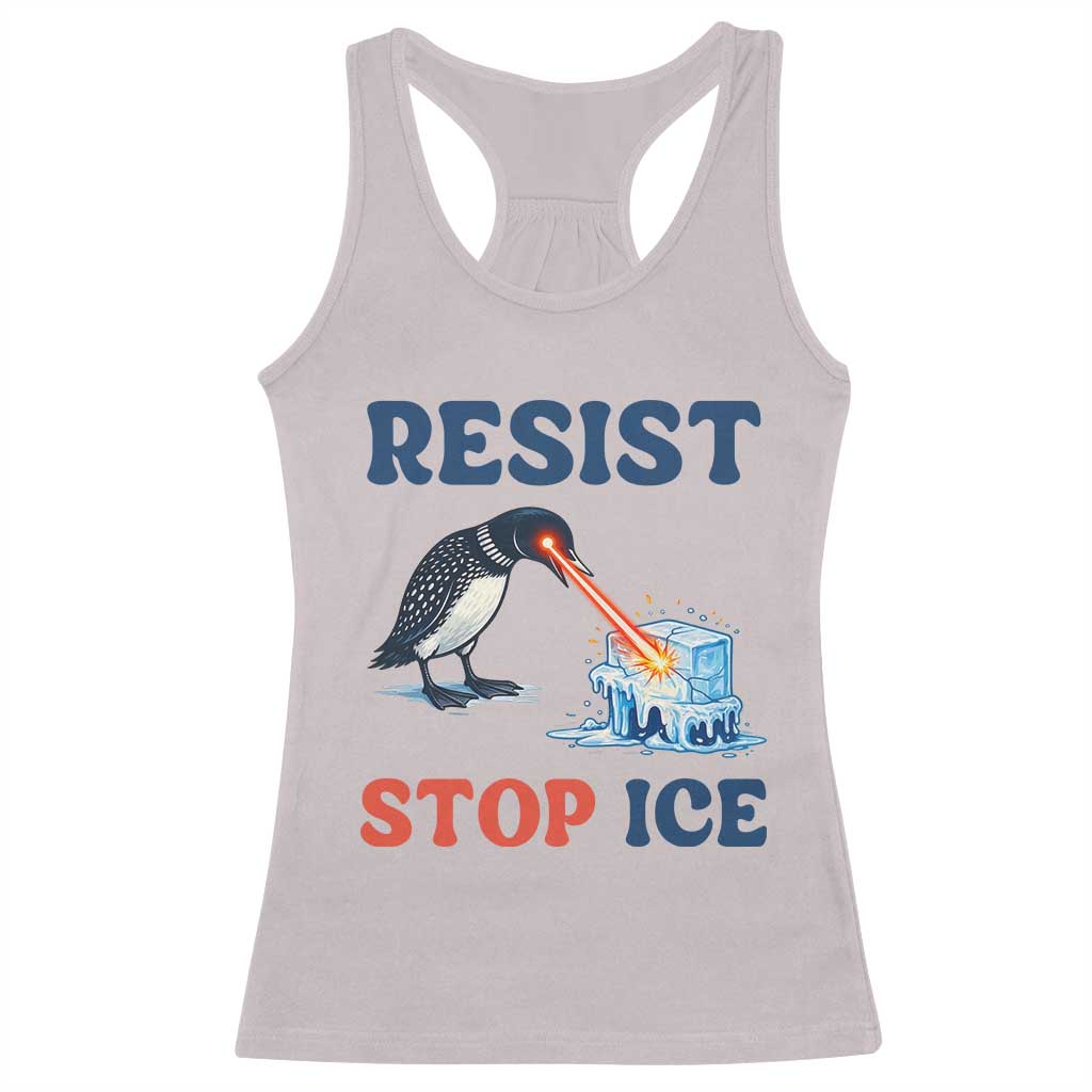 Stop ICE Racerback Tank Top Minnesota Resist Anti ICE Immigration Protest TS14 Ice Gray Print Your Wear