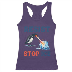 Stop ICE Racerback Tank Top Minnesota Resist Anti ICE Immigration Protest TS14 Purple Print Your Wear
