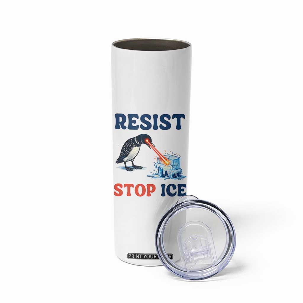 Stop ICE Skinny Tumbler Minnesota Resist Anti ICE Immigration Protest TS14 Print Your Wear