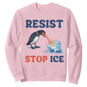 Stop ICE Sweatshirt Minnesota Resist Anti ICE Immigration Protest TS14 Light Pink Print Your Wear