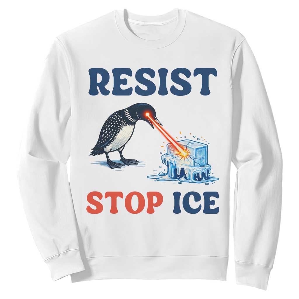 Stop ICE Sweatshirt Minnesota Resist Anti ICE Immigration Protest TS14 White Print Your Wear