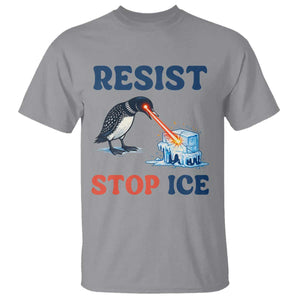 Stop ICE T Shirt Minnesota Resist Anti ICE Immigration Protest TS14 Sport Gray Print Your Wear