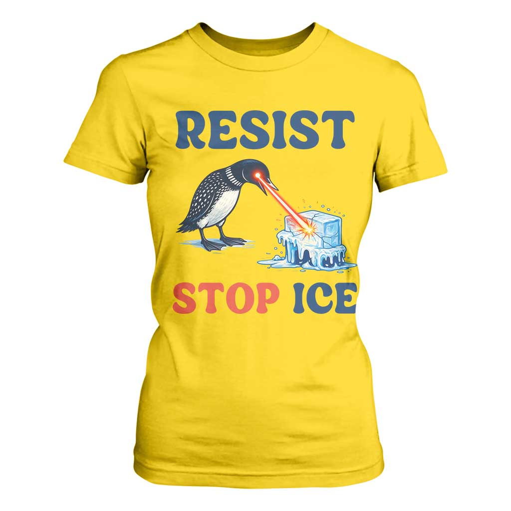 Stop ICE T Shirt For Women Minnesota Resist Anti ICE Immigration Protest TS14 Daisy Print Your Wear