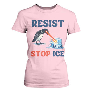Stop ICE T Shirt For Women Minnesota Resist Anti ICE Immigration Protest TS14 Light Pink Print Your Wear