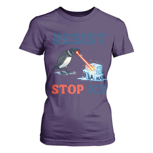 Stop ICE T Shirt For Women Minnesota Resist Anti ICE Immigration Protest TS14 Purple Print Your Wear