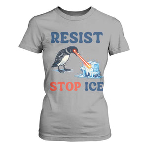 Stop ICE T Shirt For Women Minnesota Resist Anti ICE Immigration Protest TS14 Sport Gray Print Your Wear