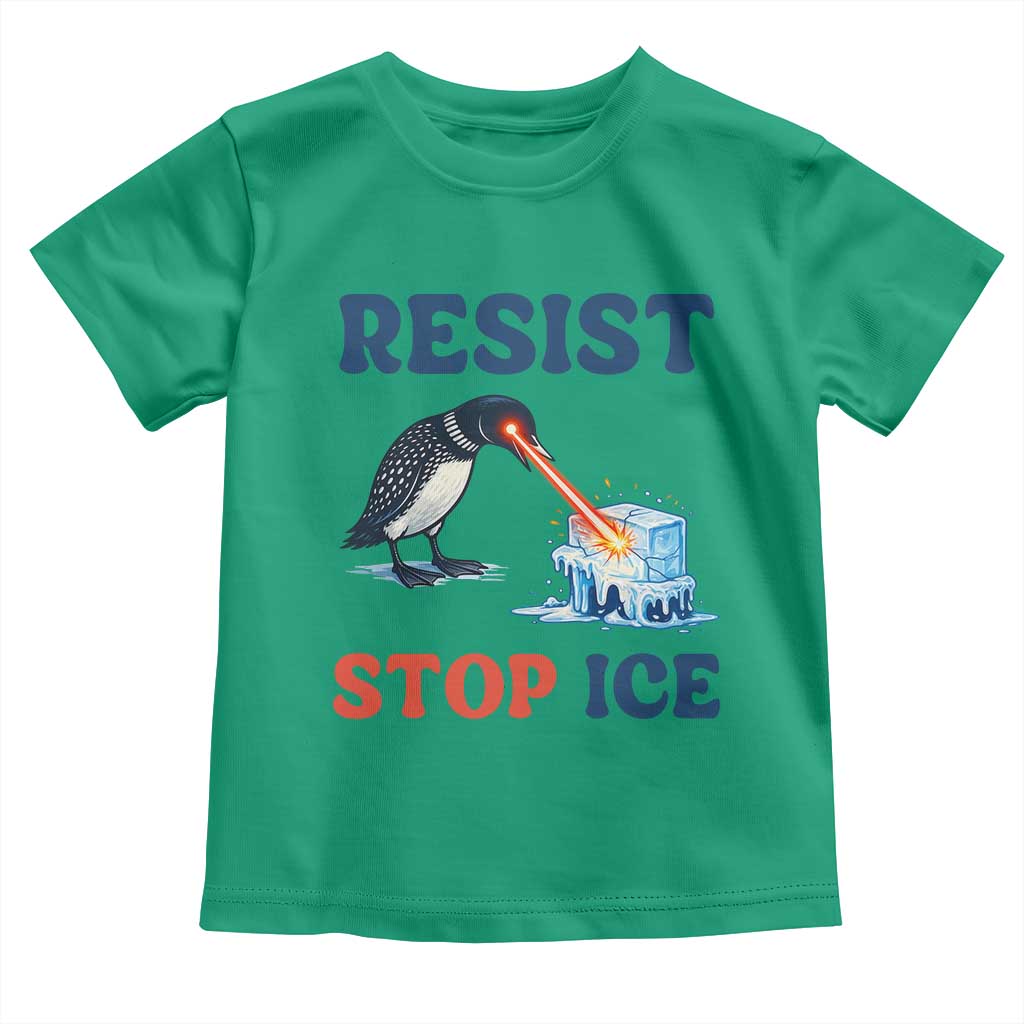 Stop ICE Toddler T Shirt Minnesota Resist Anti ICE Immigration Protest TS14 Irish Green Print Your Wear