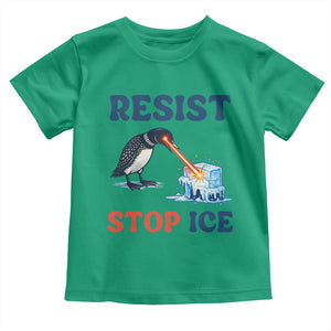 Stop ICE Toddler T Shirt Minnesota Resist Anti ICE Immigration Protest TS14 Irish Green Print Your Wear