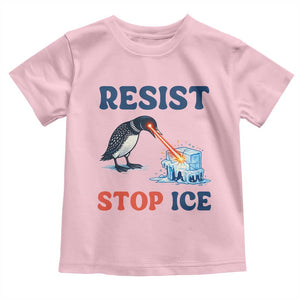 Stop ICE Toddler T Shirt Minnesota Resist Anti ICE Immigration Protest TS14 Light Pink Print Your Wear