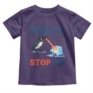 Stop ICE Toddler T Shirt Minnesota Resist Anti ICE Immigration Protest TS14 Purple Print Your Wear