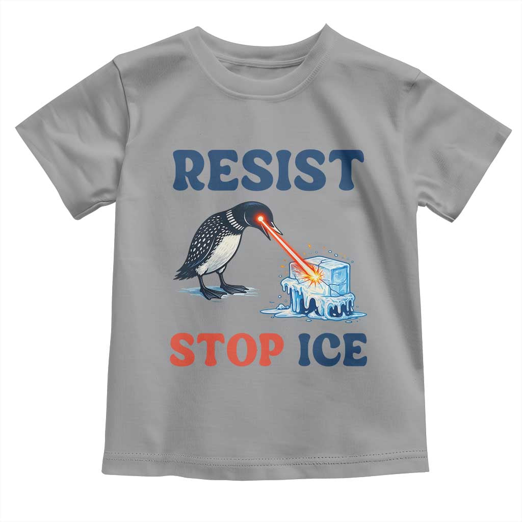 Stop ICE Toddler T Shirt Minnesota Resist Anti ICE Immigration Protest TS14 Sport Gray Print Your Wear