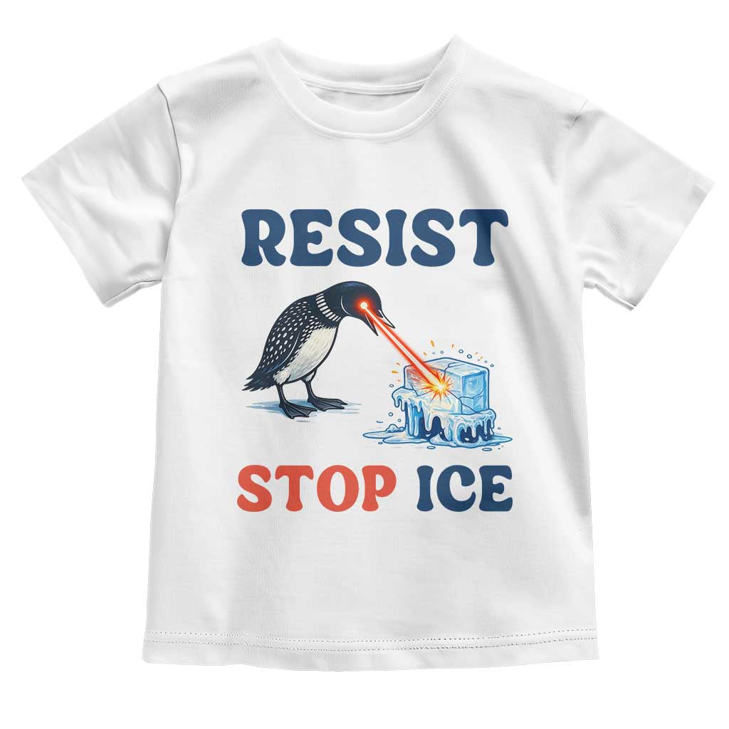 Stop ICE Toddler T Shirt Minnesota Resist Anti ICE Immigration Protest TS14 White Print Your Wear