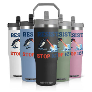 Stop ICE Flip Straw Tumbler Minnesota Resist Anti ICE Immigration Protest TS14 Print Your Wear
