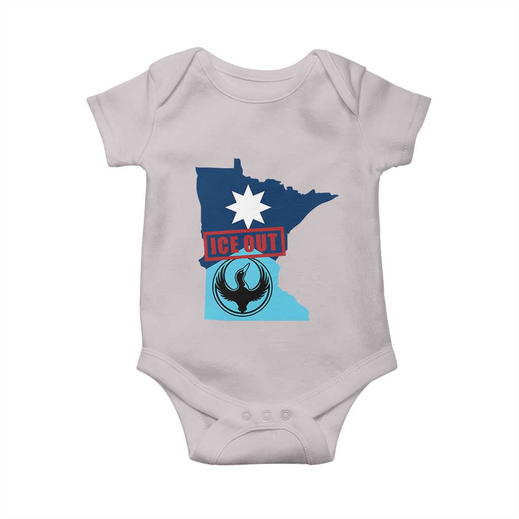 Minnesota Resist Anti ICE Immigration Protest Baby Onesie Ice Out TS14 Ice Gray Print Your Wear