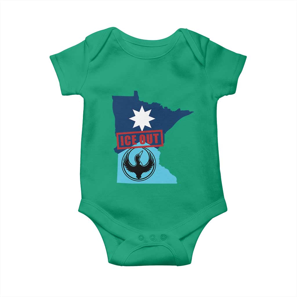 Minnesota Resist Anti ICE Immigration Protest Baby Onesie Ice Out TS14 Irish Green Print Your Wear