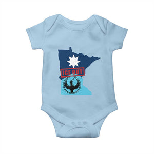 Minnesota Resist Anti ICE Immigration Protest Baby Onesie Ice Out TS14 Light Blue Print Your Wear