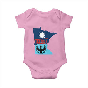 Minnesota Resist Anti ICE Immigration Protest Baby Onesie Ice Out TS14 Light Pink Print Your Wear