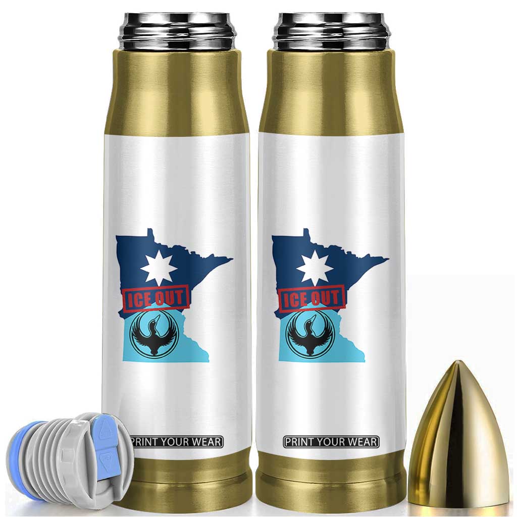 Minnesota Resist Anti ICE Immigration Protest Bullet Tumbler Ice Out TS14 White Print Your Wear