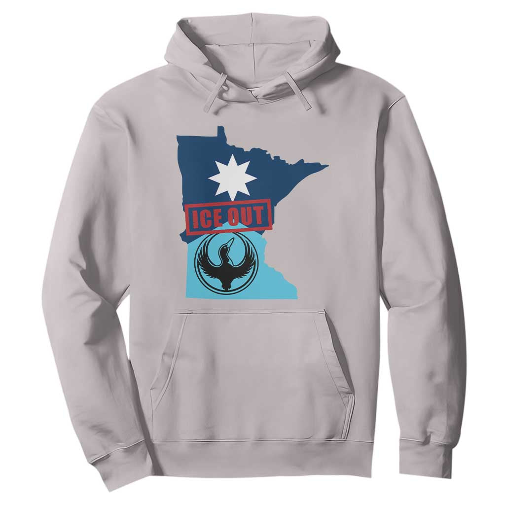 Minnesota Resist Anti ICE Immigration Protest Hoodie Ice Out TS14 Ice Gray Print Your Wear