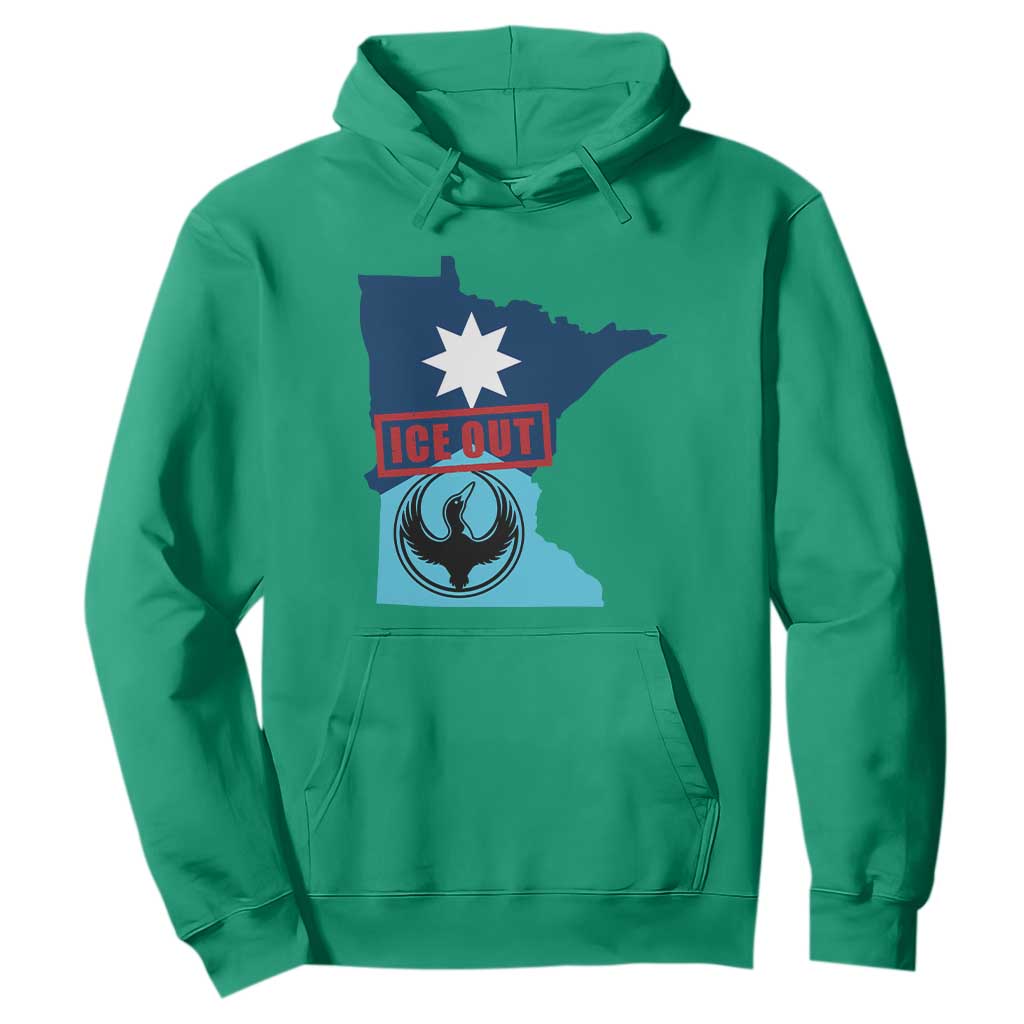 Minnesota Resist Anti ICE Immigration Protest Hoodie Ice Out TS14 Irish Green Print Your Wear