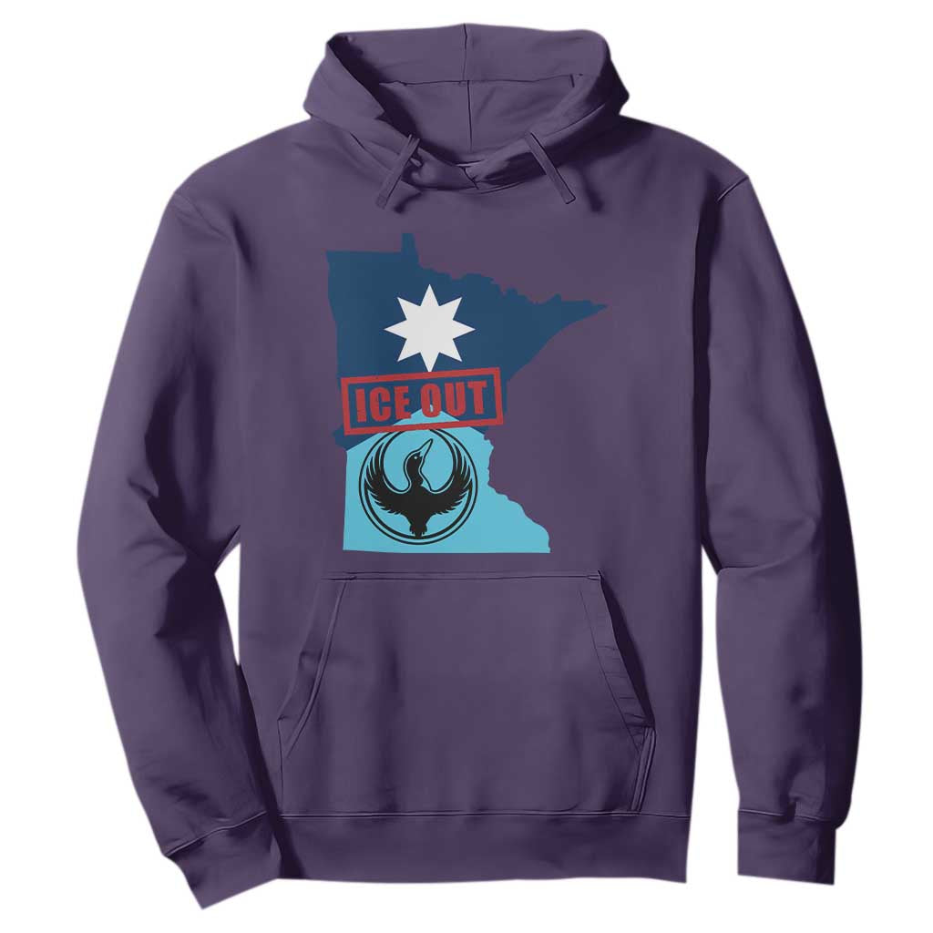 Minnesota Resist Anti ICE Immigration Protest Hoodie Ice Out TS14 Purple Print Your Wear
