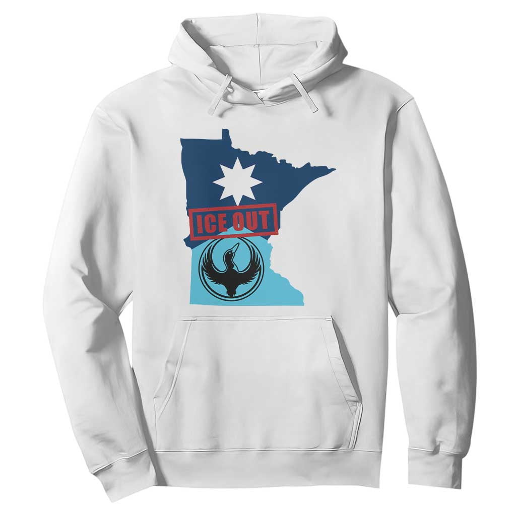 Minnesota Resist Anti ICE Immigration Protest Hoodie Ice Out TS14 White Print Your Wear