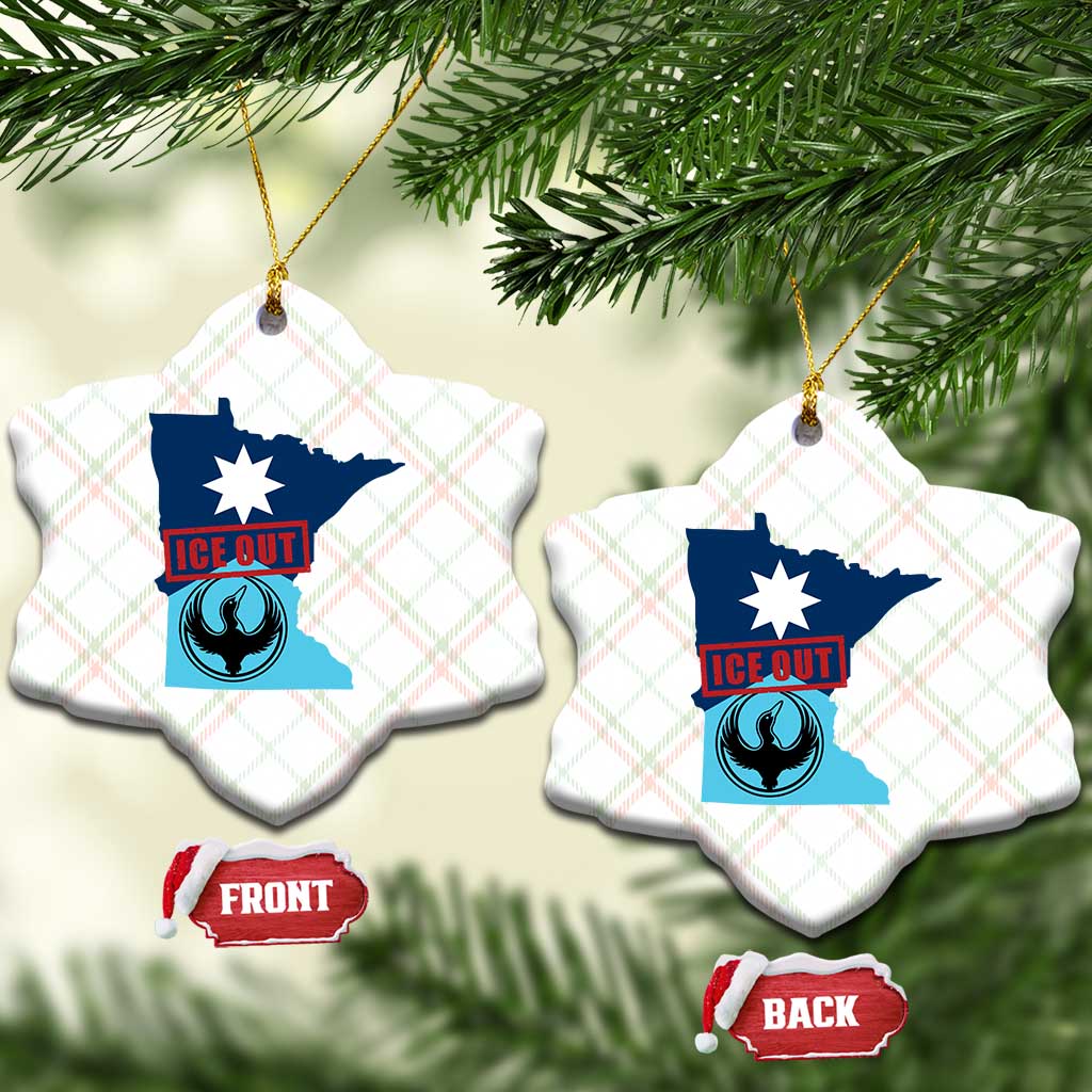 Minnesota Resist Anti ICE Immigration Protest Ceramic Ornament Ice Out TS14 Print Your Wear