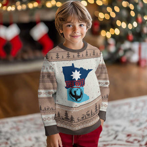 Minnesota Resist Anti ICE Immigration Protest Ugly Christmas Sweater Ice Out TS14 Mocha Mousse Print Your Wear