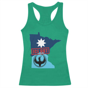 Minnesota Resist Anti ICE Immigration Protest Racerback Tank Top Ice Out TS14 Irish Green Print Your Wear