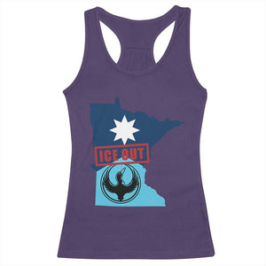 Minnesota Resist Anti ICE Immigration Protest Racerback Tank Top Ice Out TS14 Purple Print Your Wear