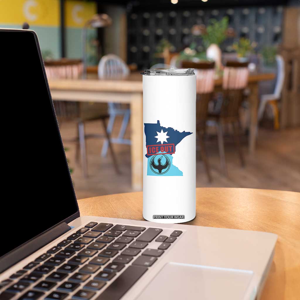 Minnesota Resist Anti ICE Immigration Protest Skinny Tumbler Ice Out TS14 Print Your Wear