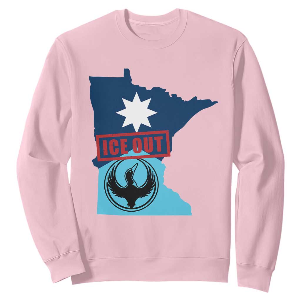 Minnesota Resist Anti ICE Immigration Protest Sweatshirt Ice Out TS14 Light Pink Print Your Wear