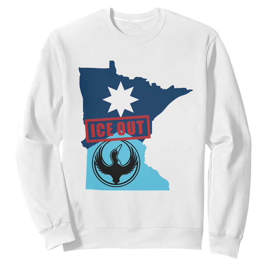 Minnesota Resist Anti ICE Immigration Protest Sweatshirt Ice Out TS14 White Print Your Wear